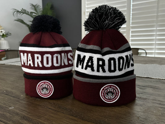 Maroons Soccer Knit Beanie Hat