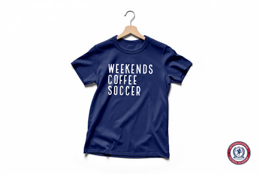 Weekend Coffee Soccer  - Comfort Colors T-shirt