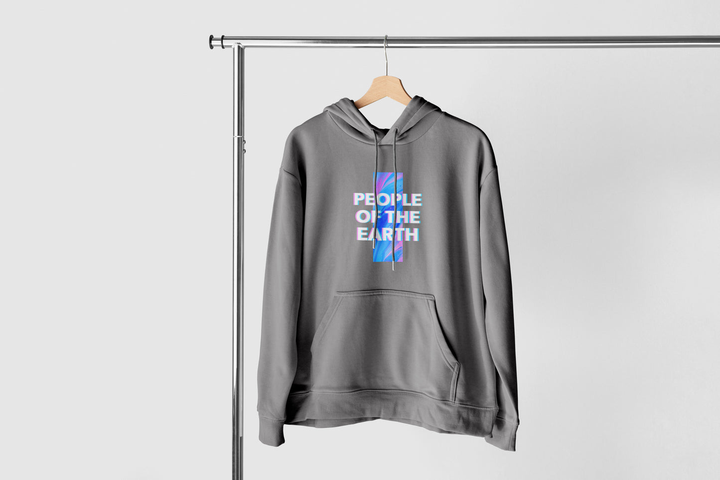 People of The Earth - Bright Blur Hoodie